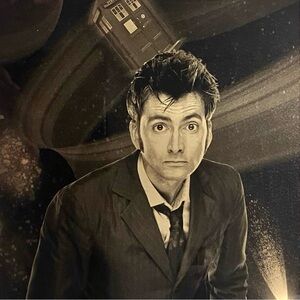 DOCTOR WHO David Tennant 8x10 METAL PRINT / #40 of 50 LIMITED EDITION / Tardis